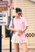 ICS Embroidered Logo Striped Short Sleeve Shirt